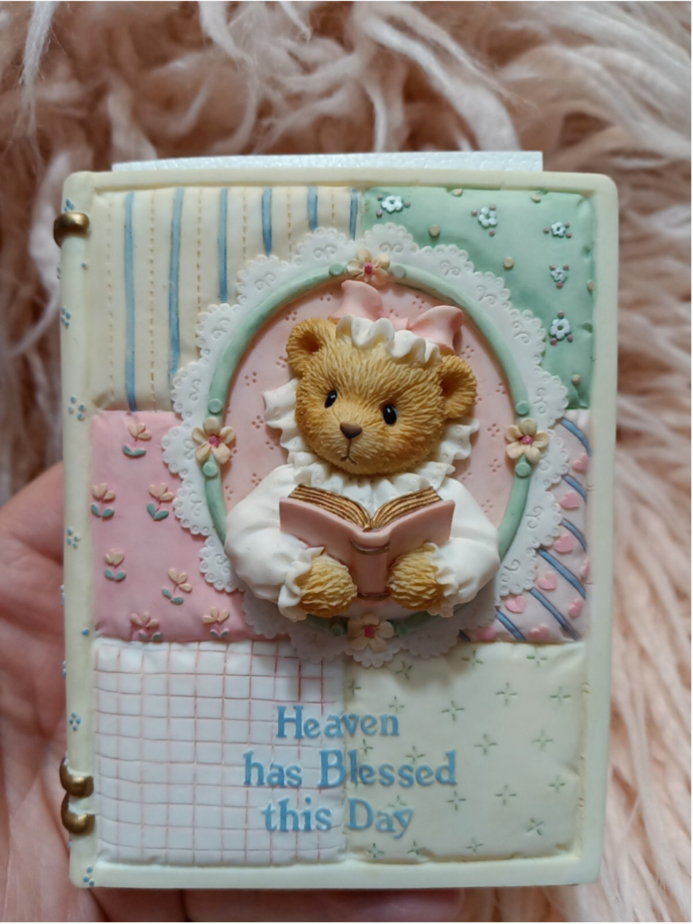 Cherished Teddies Heaven Has Blessed this Day Bible And Holder New Test Psalms